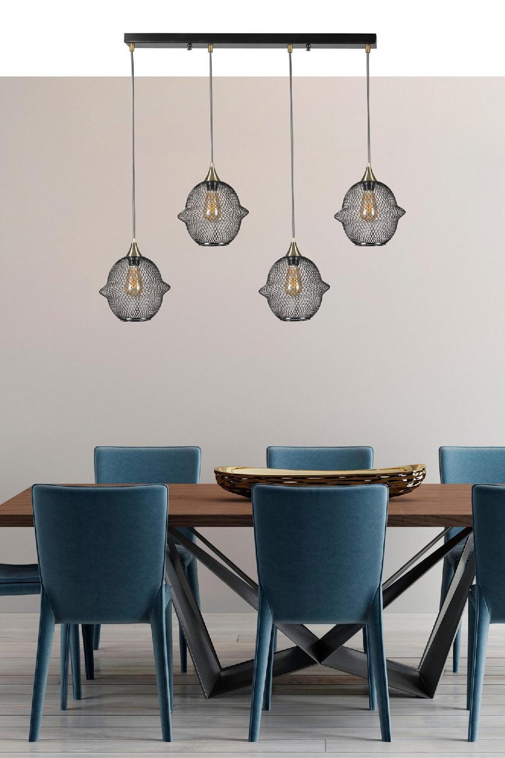 Opviq Elysian Noir Metal Chandelier 70cm Elegance | Opviq