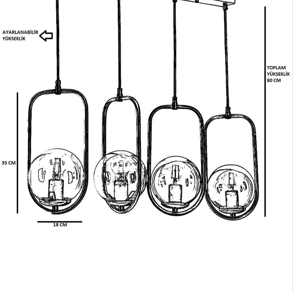 Opviq GlamCopper Luminara: Scandinavian Elegance Chandelier | Opviq