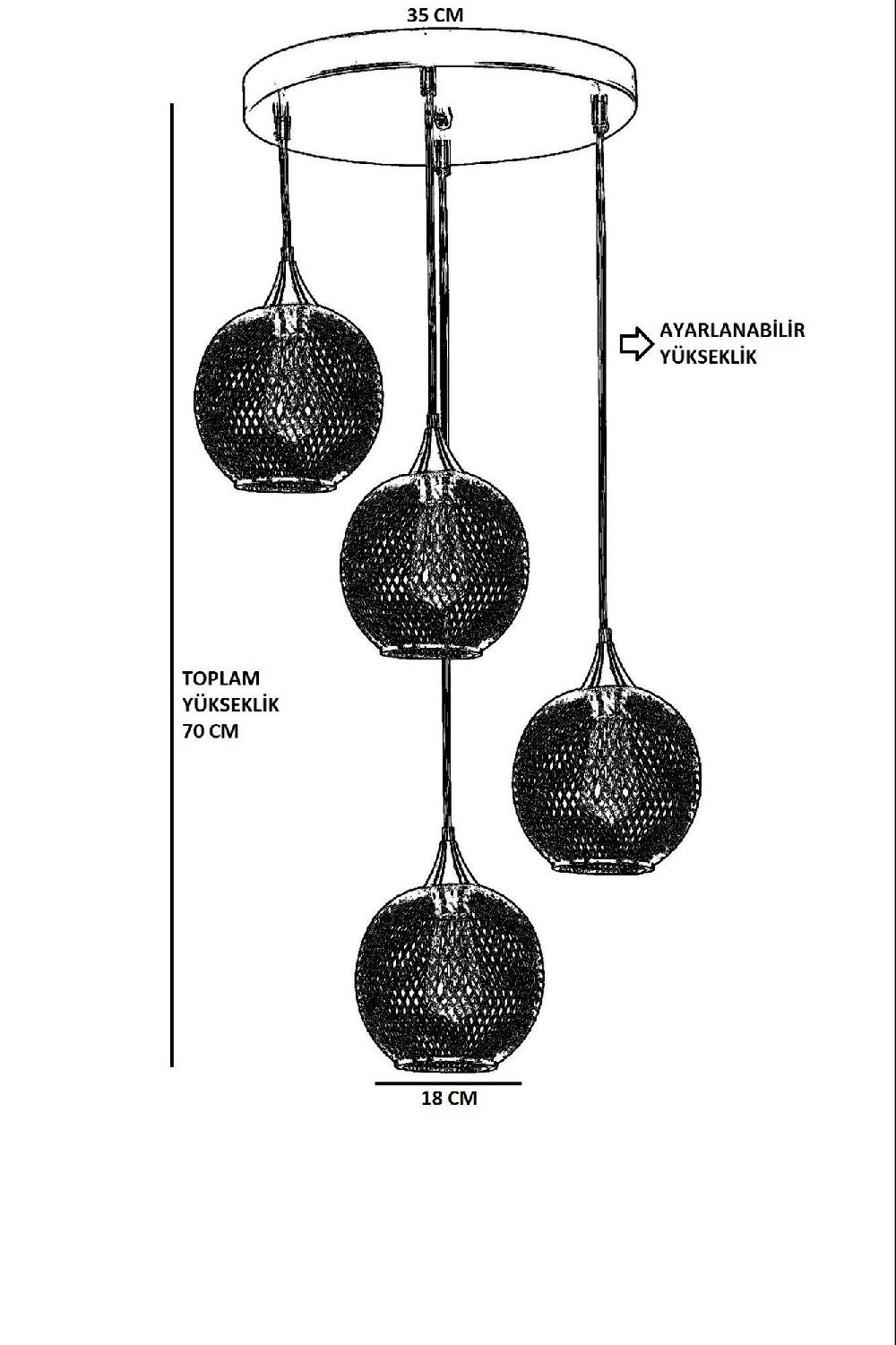 Opviq Gleamora Noir: The Antique Elegance Chandelier | Opviq