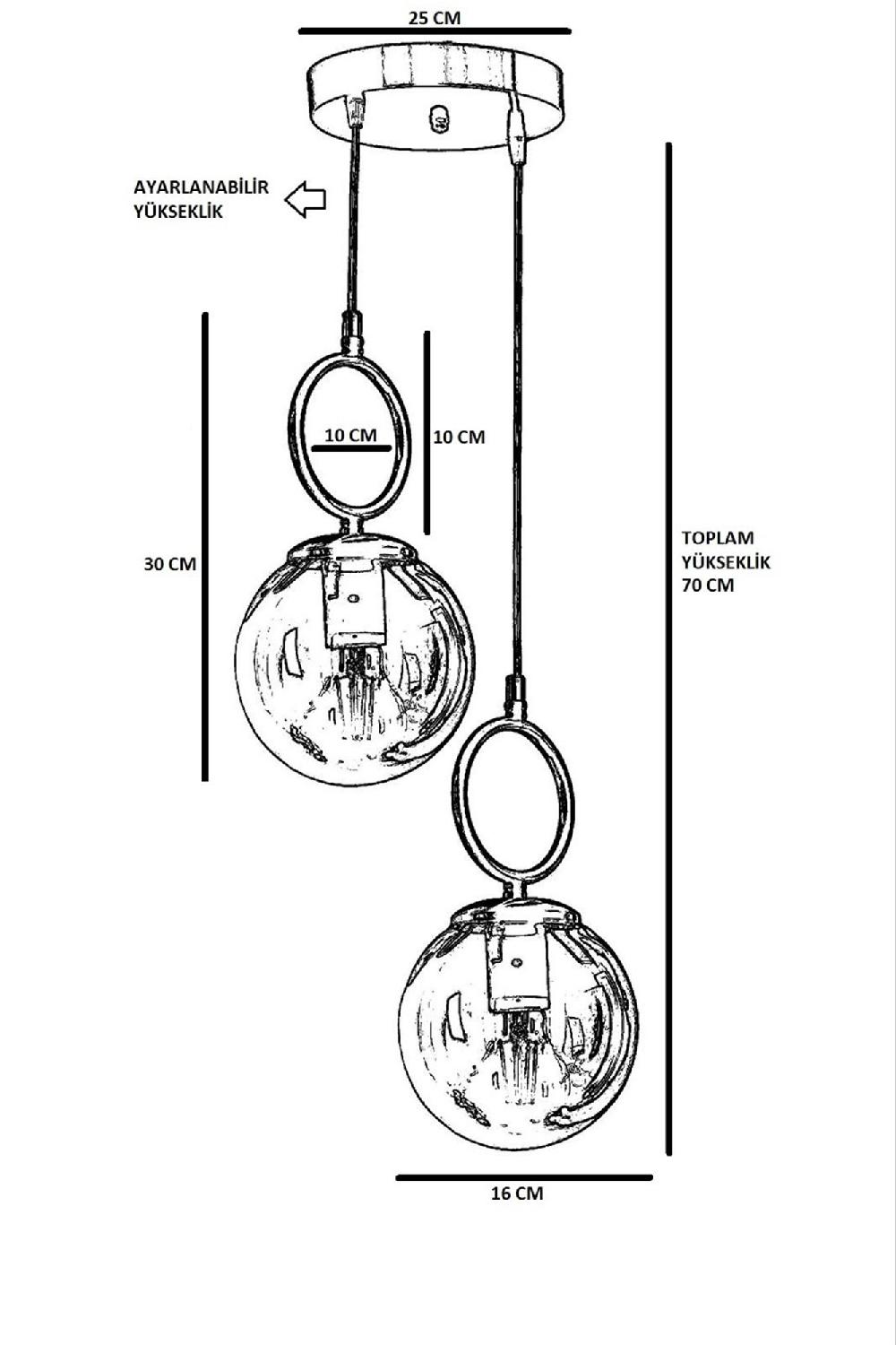 Opviq GlimmerScape Copper Chandelier Elegance | Opviq