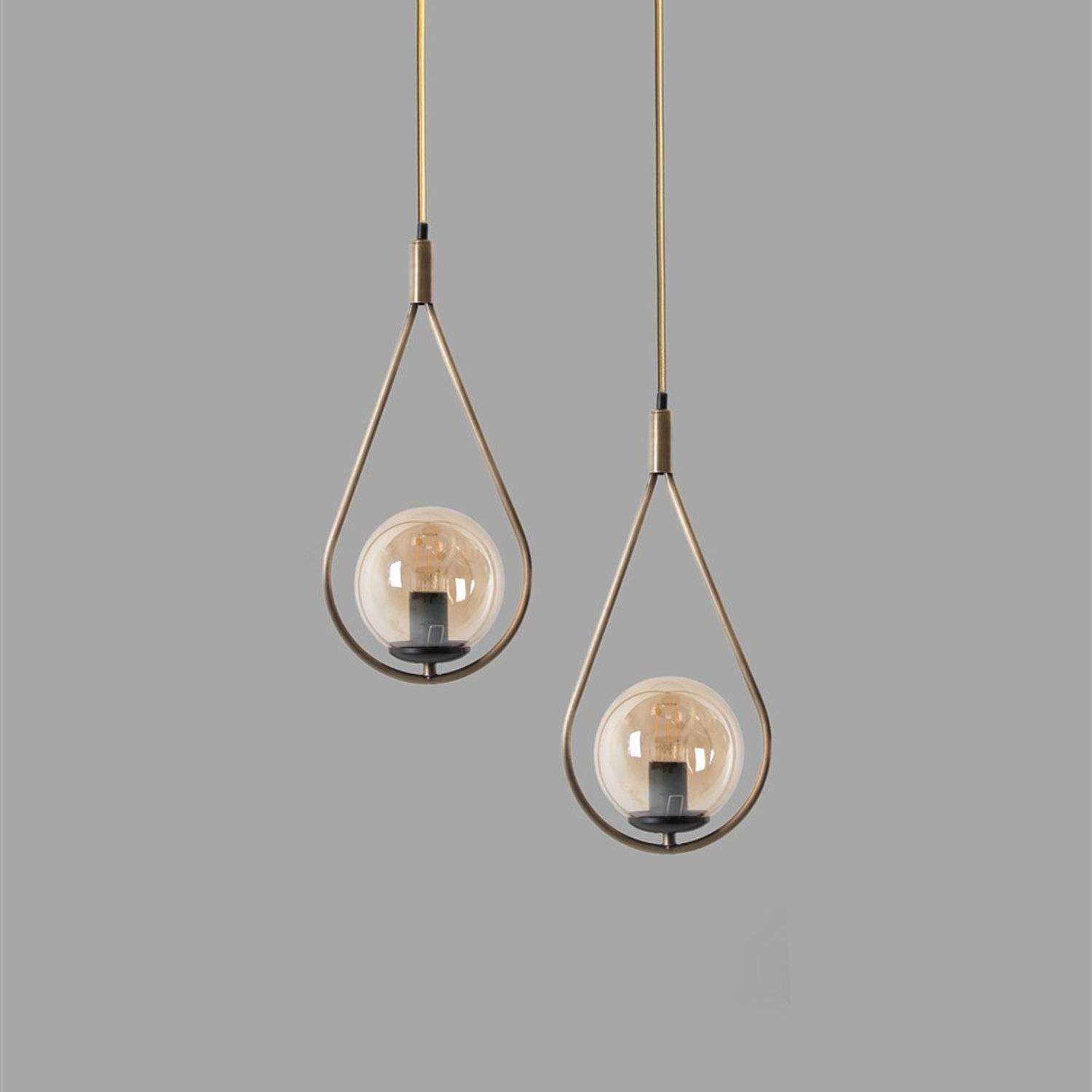opviq GlimmerScape Copper Chandelier Elegance | Opviq
