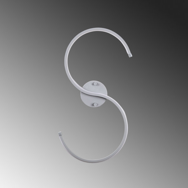 Opviq GloVibe Metal LED Wall Lamp - Grey Elegance | Opviq