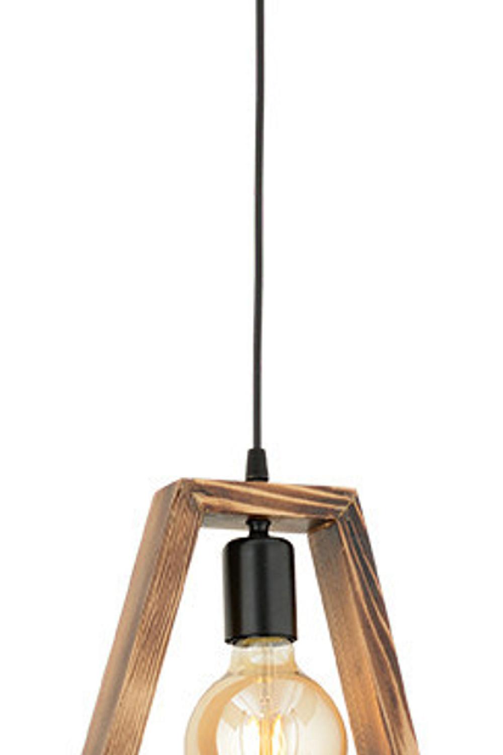 Opviq Hornbeam Radiance: Walnut & Noir Chandelier | Opviq