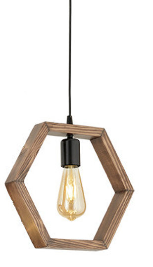 Opviq Hornbeam Radiance: Walnut & Noir Chandelier | Opviq