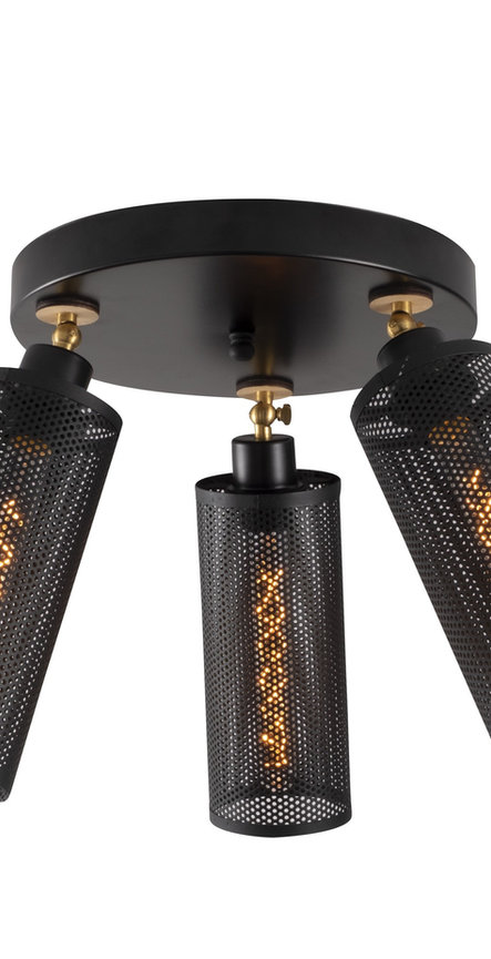 Opviq LumaCraft Black Chandelier: Industrial Elegance | Opviq