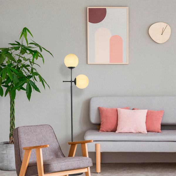 Opviq LumaCraft Noir: Modern Industrial Floor Lamp | Opviq