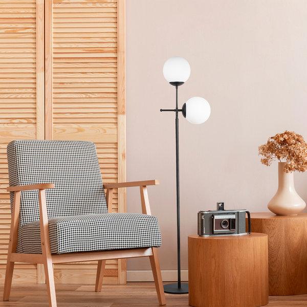 opviq LumaCraft Noir: Modern Industrial Floor Lamp | Opviq