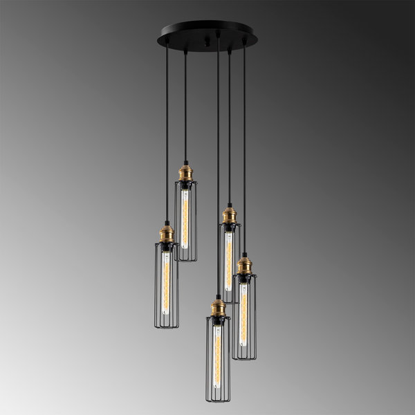 Opviq LumaForge Black Elegance Chandelier 123cm | Opviq
