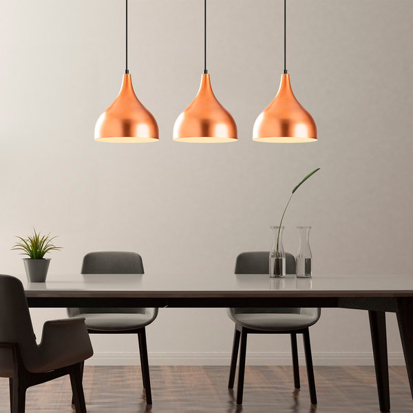 opviq LumaNova Copper & Black Chandelier Elegance | Opviq