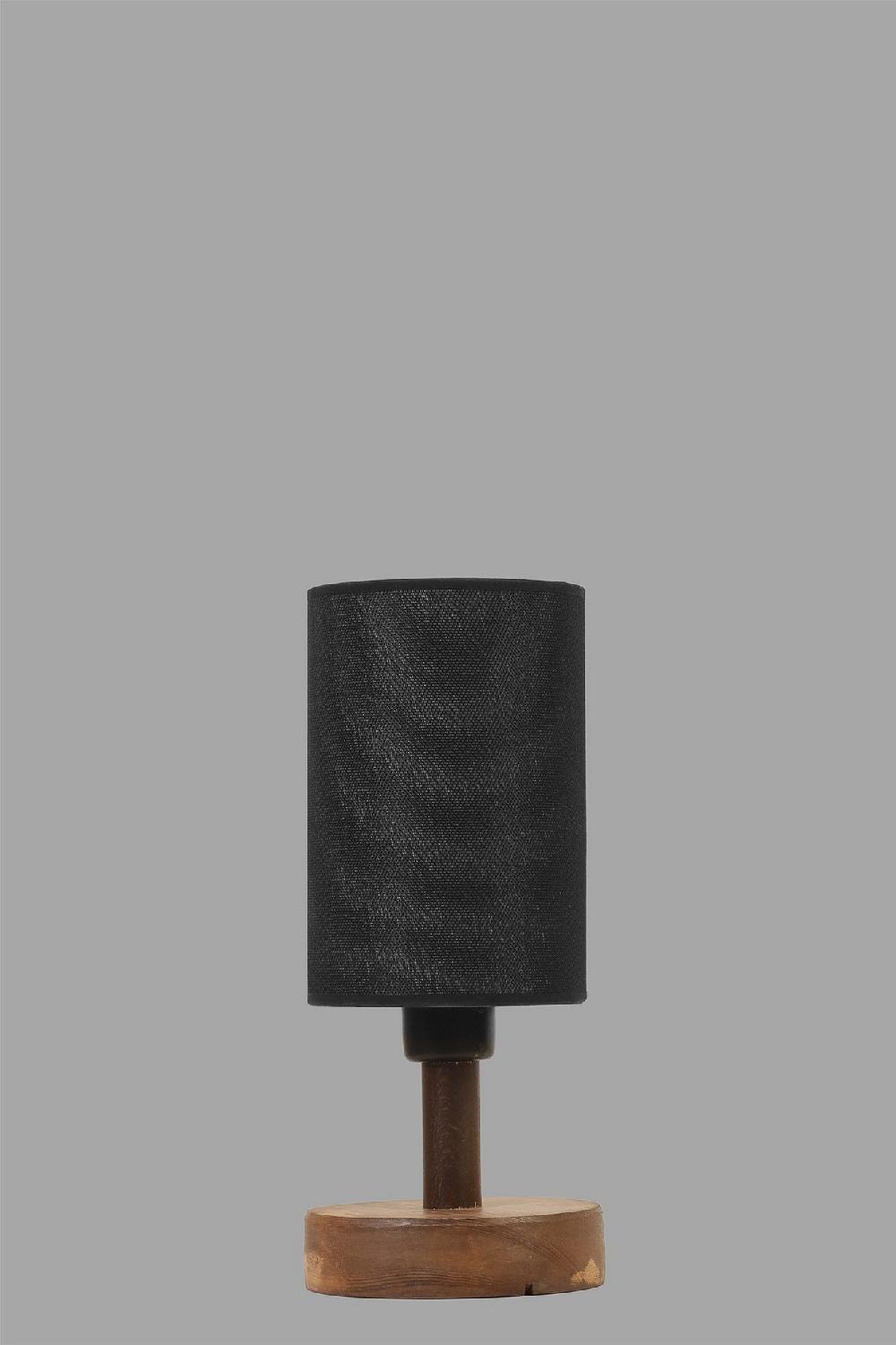 Opviq LumaWood Elegance: Walnut & Noir Table Glow | Opviq