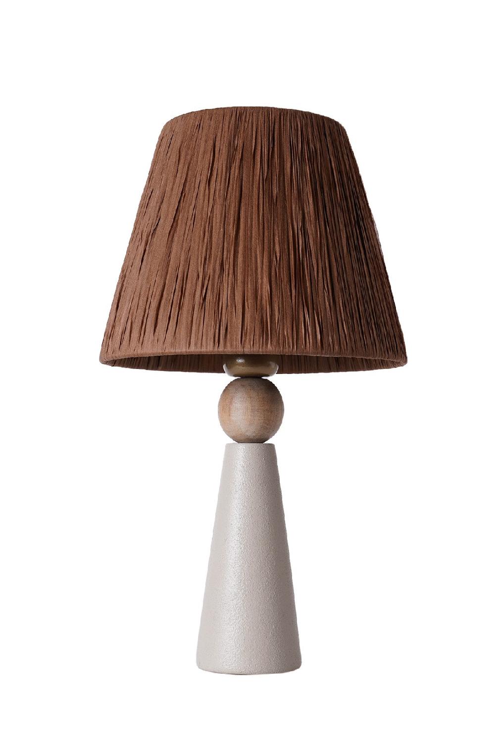 Opviq LumiCeramix: Grey Glow Artisan Table Lamp | Opviq