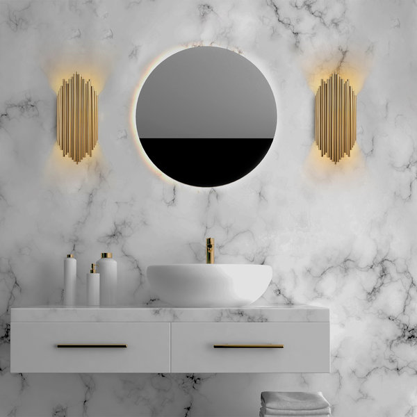 Opviq LumiCraft AuraWall: Sleek Metal Elegance | Opviq