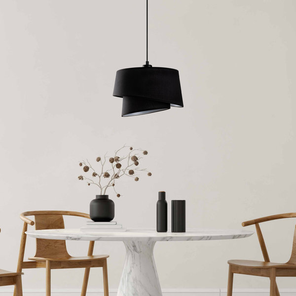 Opviq Lumina Vortex Chandelier: Elegance In Black | Opviq