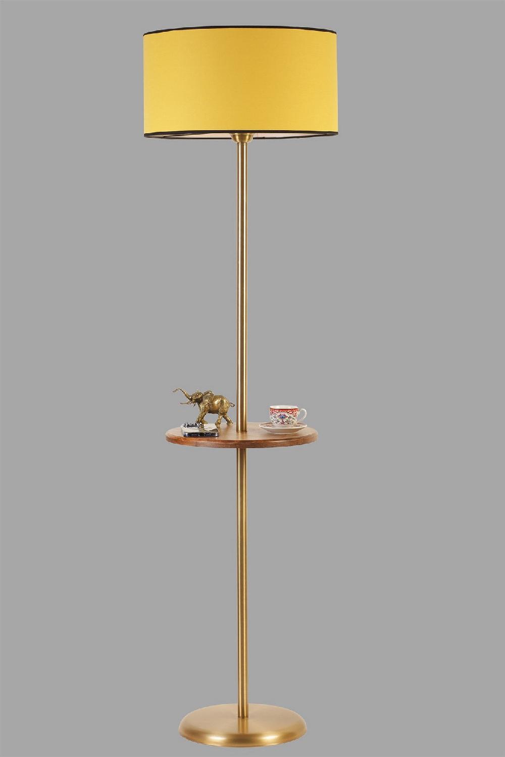 Opviq LuminaBeech: Metal Glow & Beech Elegance Lamp | Opviq