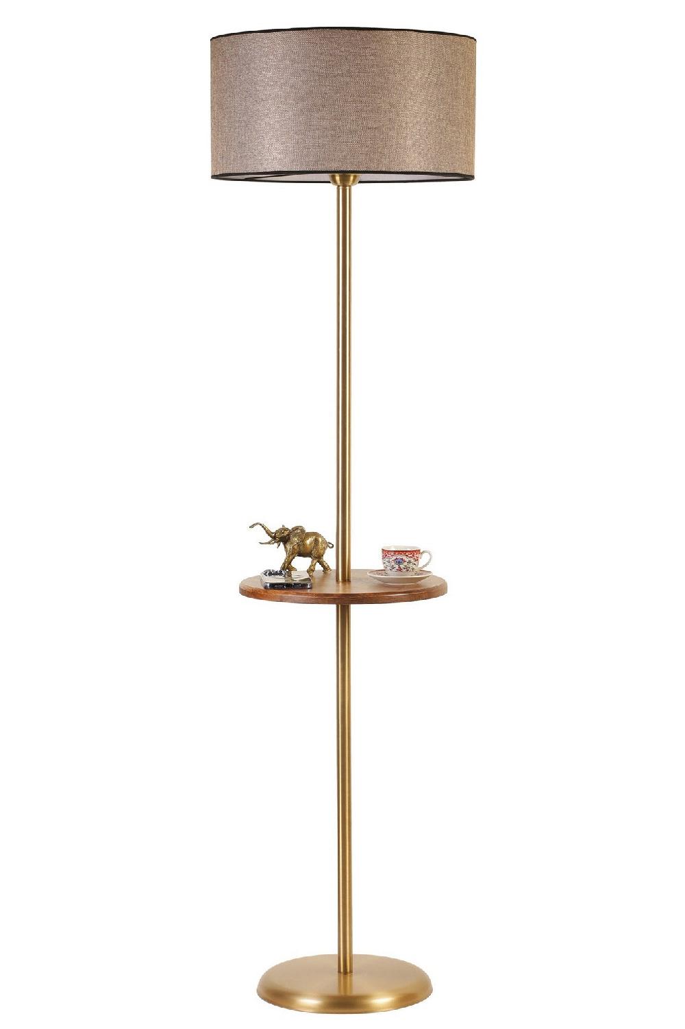 Opviq LuminaBeech: Metal Glow & Beech Elegance Lamp | Opviq