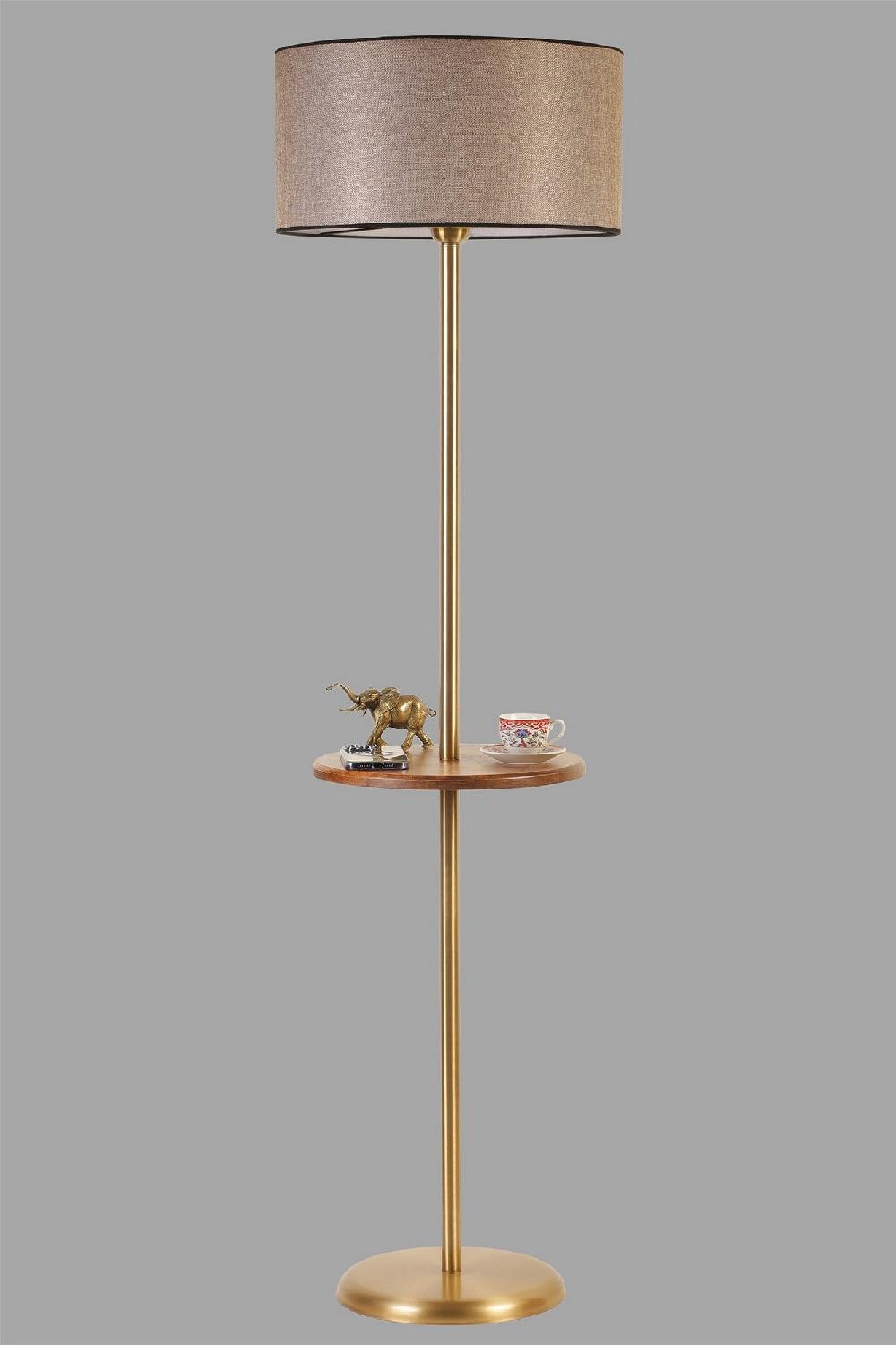 Opviq LuminaBeech: Metal Glow & Beech Elegance Lamp | Opviq