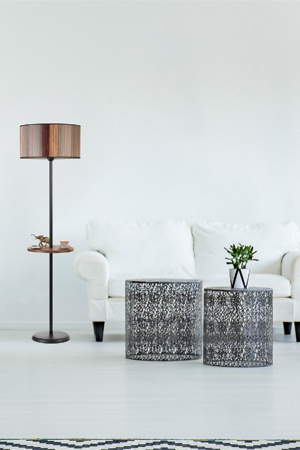 opviq LuminaBeech: Metal Glow & Beech Elegance Lamp | Opviq