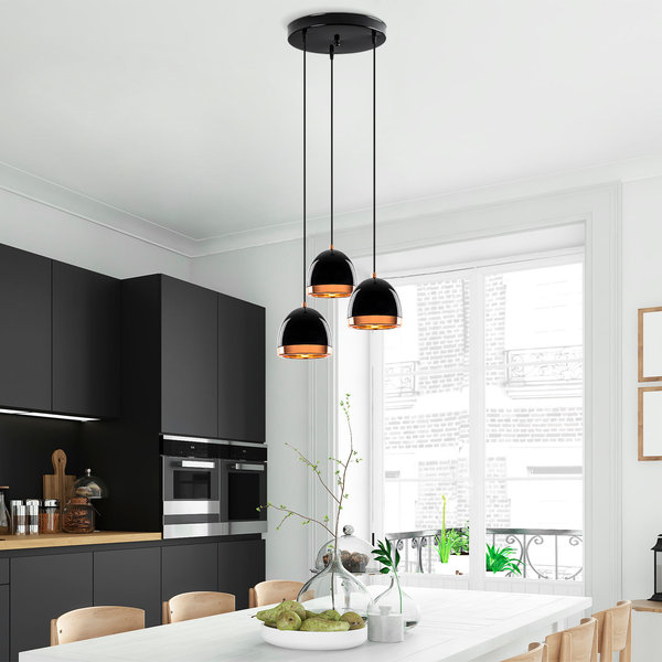 Opviq LuminaCraft Noir Chandelier 110 - Industrial Elegance | Opviq
