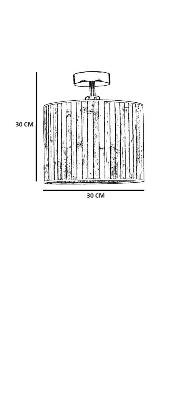 Opviq Luminara BambooGlow Chandelier 30CM Elegance | Opviq