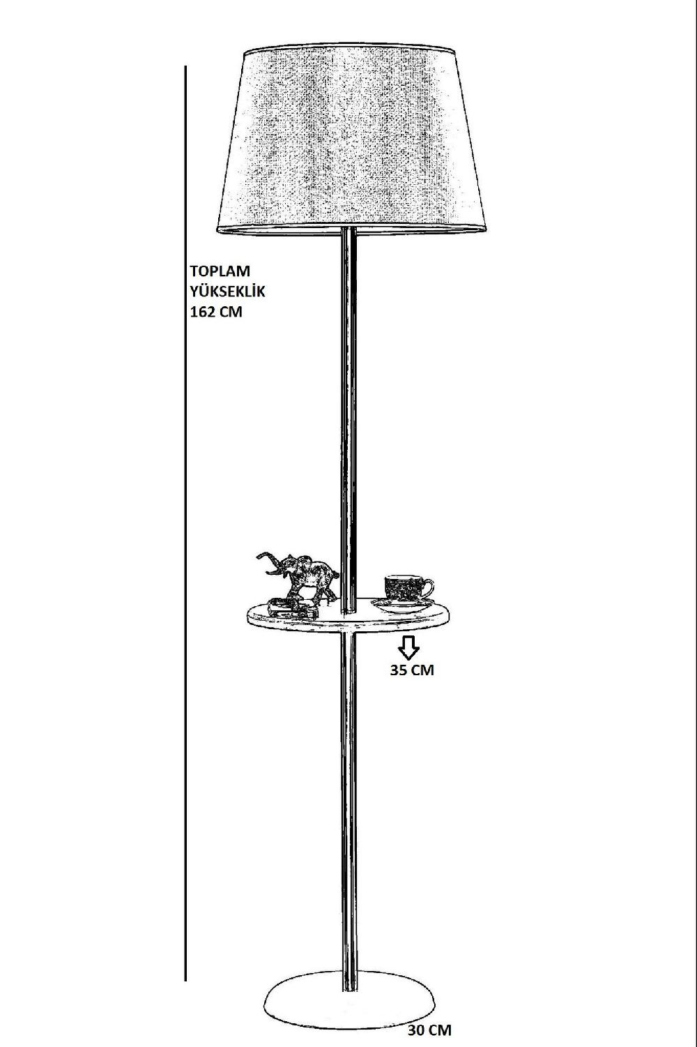 Opviq Luminara BeechGlow: Elegant Metal Floor Lamp | Opviq