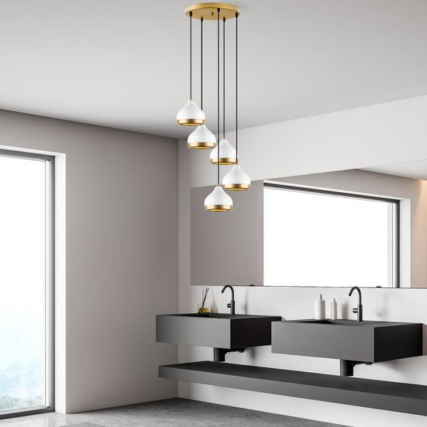 Opviq Luminara Elegance Chandelier 111cm White Glow | Opviq