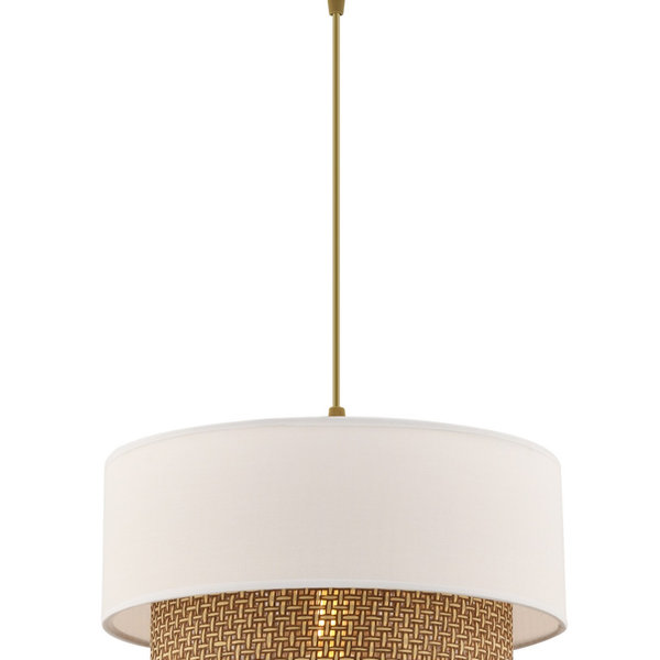 Opviq Luminara Elegance Chandelier - Beige & White Bliss | Opviq