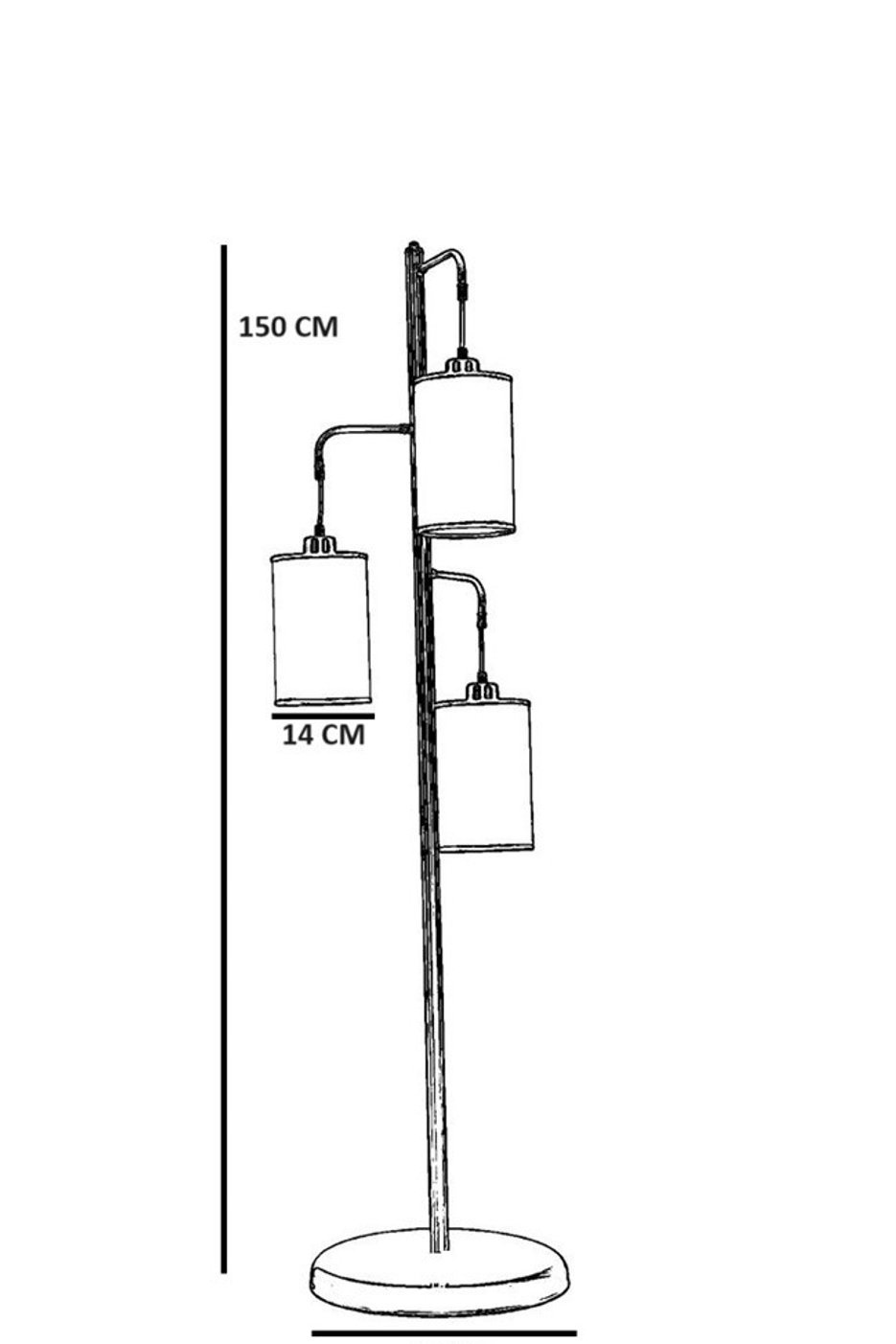 Opviq Luminara Elegance: Metal Glow Floor Lamp | Opviq