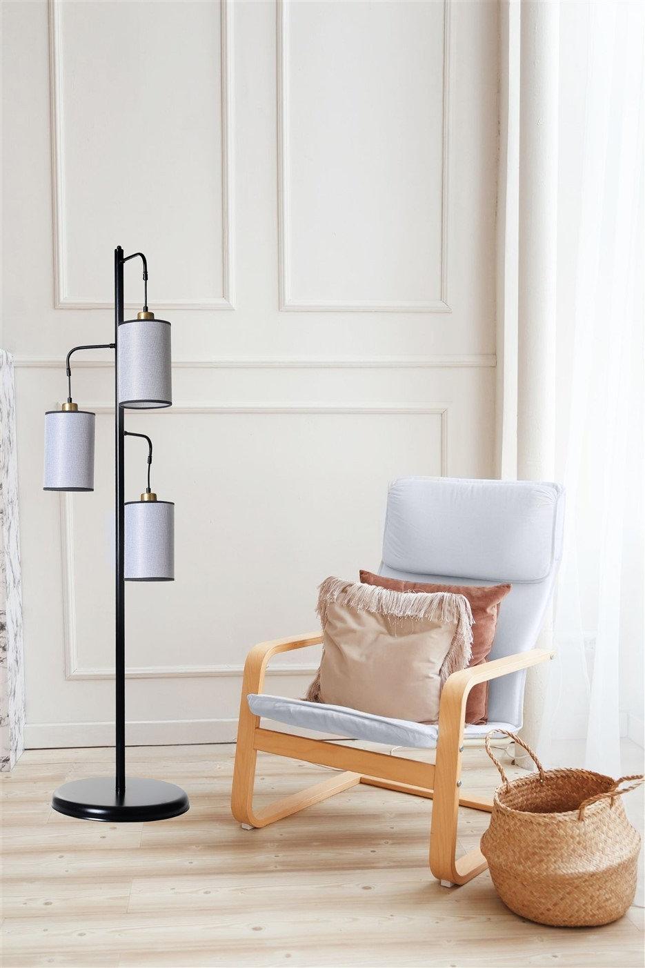opviq Luminara Elegance: Metal Glow Floor Lamp | Opviq