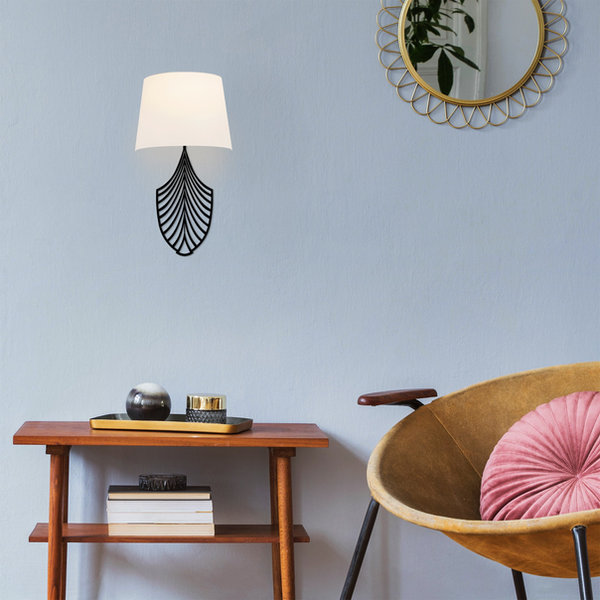 opviq Luminara Elegance: Noir & Blanc Wall Light | Opviq