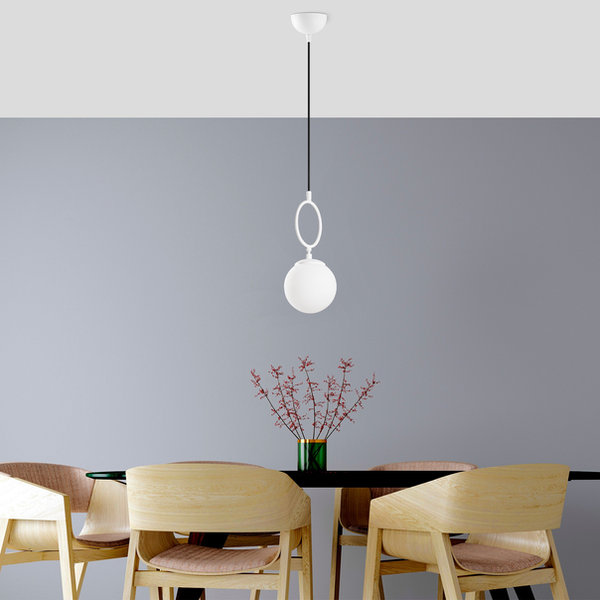 opviq Luminara Elegance: The White Metal Chandelier | Opviq