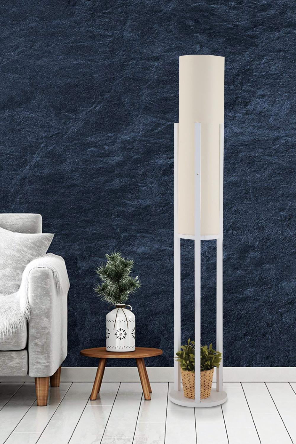 opviq Luminara Elegance: White Glow Floor Lamp | Opviq