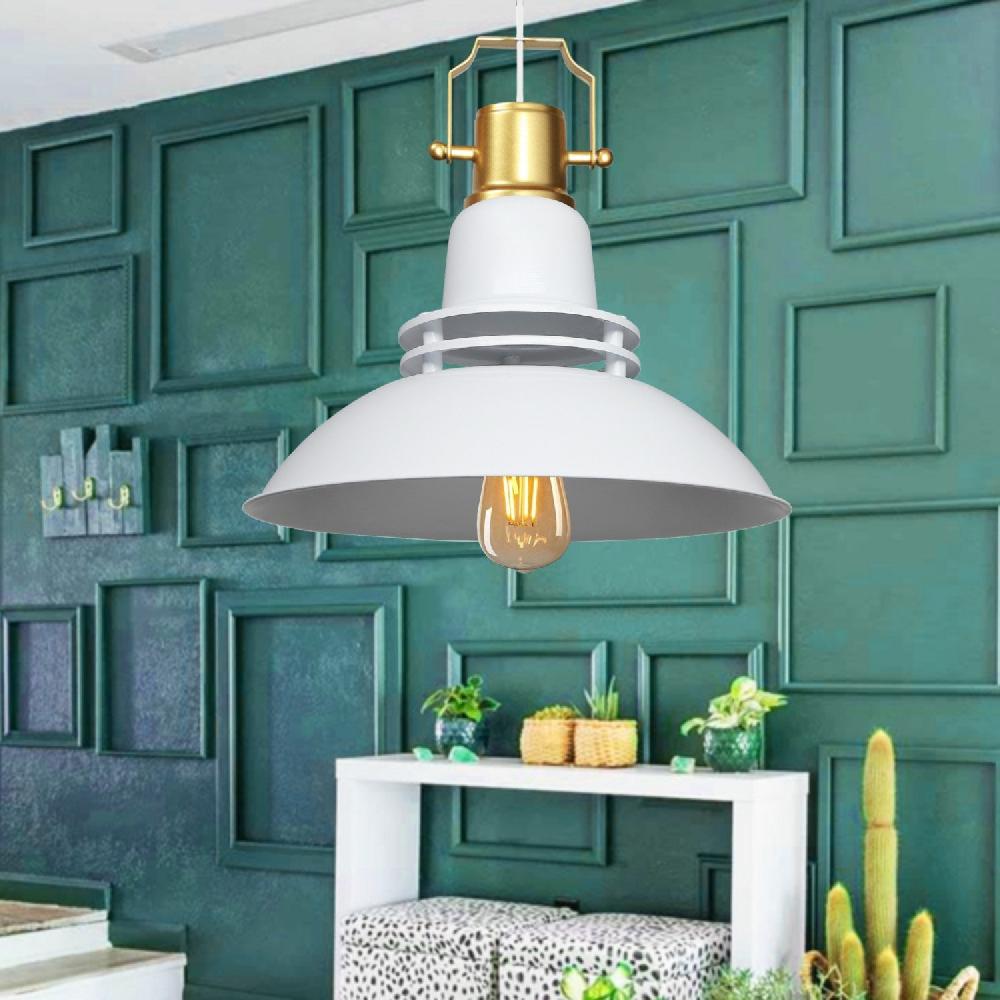 opviq Luminara Elegance: White Metal Chandelier Delight | Opviq