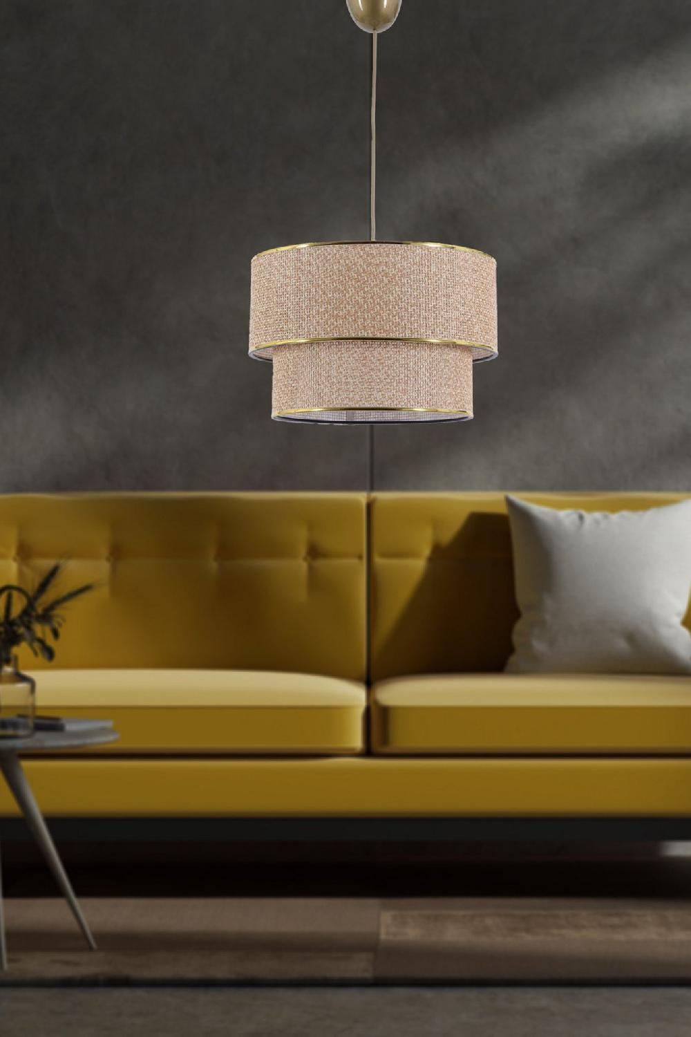 opviq Luminara Elevé: Ecru & Brown Elegance Chandelier | Opviq