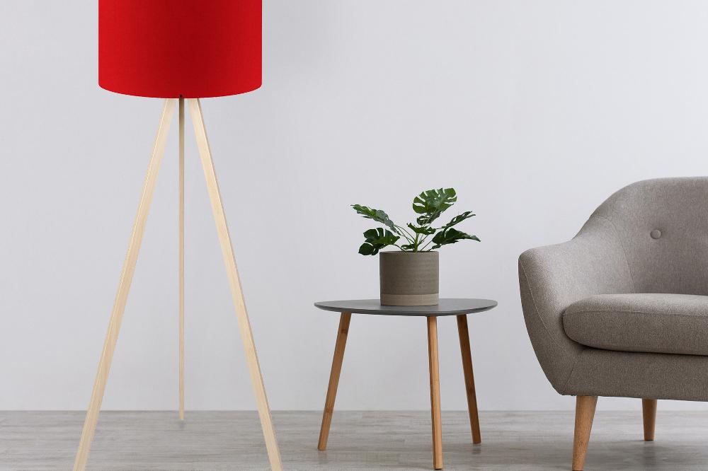 opviq Luminara Fusion: Crimson Cream Glow Lamp | Opviq