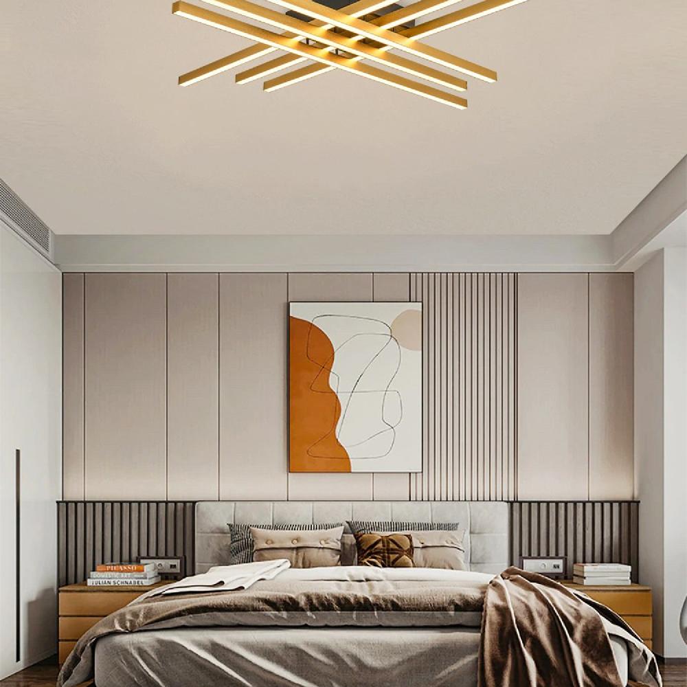 Opviq Luminara Glam Chandelier: Radiant Metal Elegance | Opviq