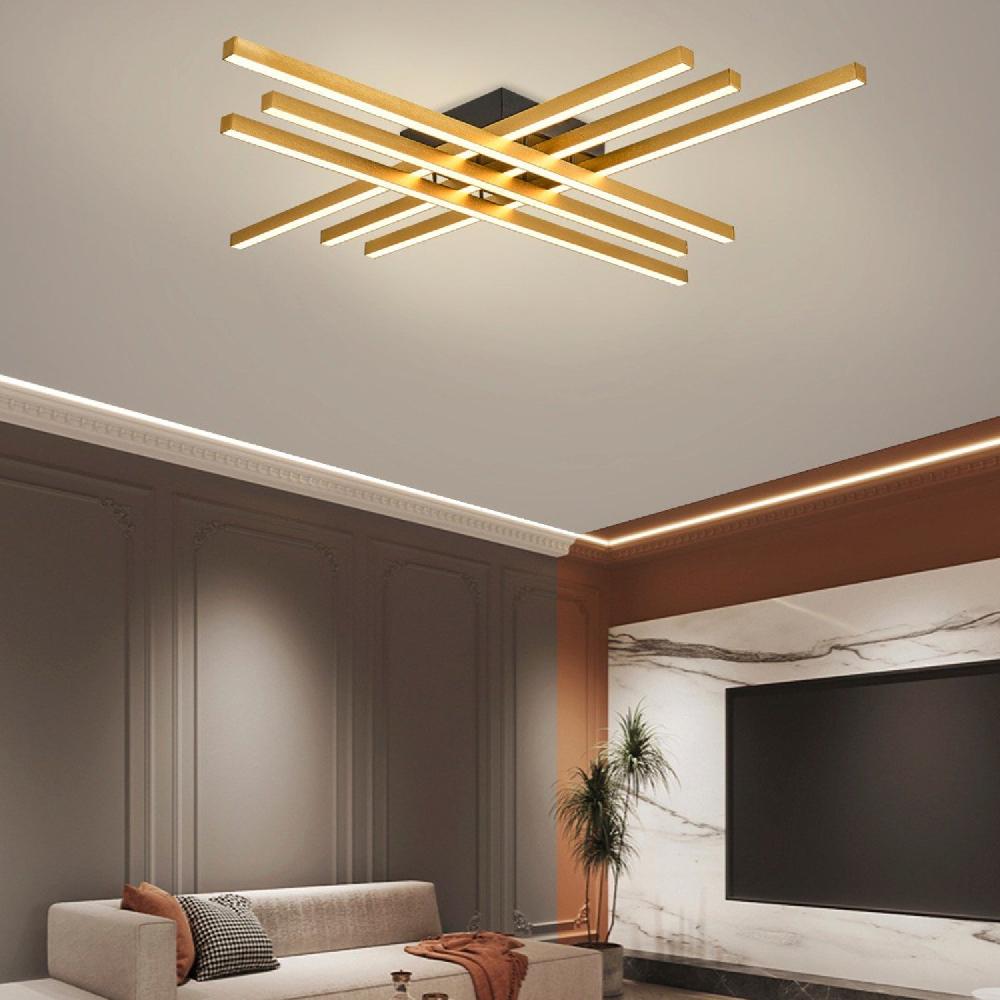 opviq Luminara Glam Chandelier: Radiant Metal Elegance | Opviq