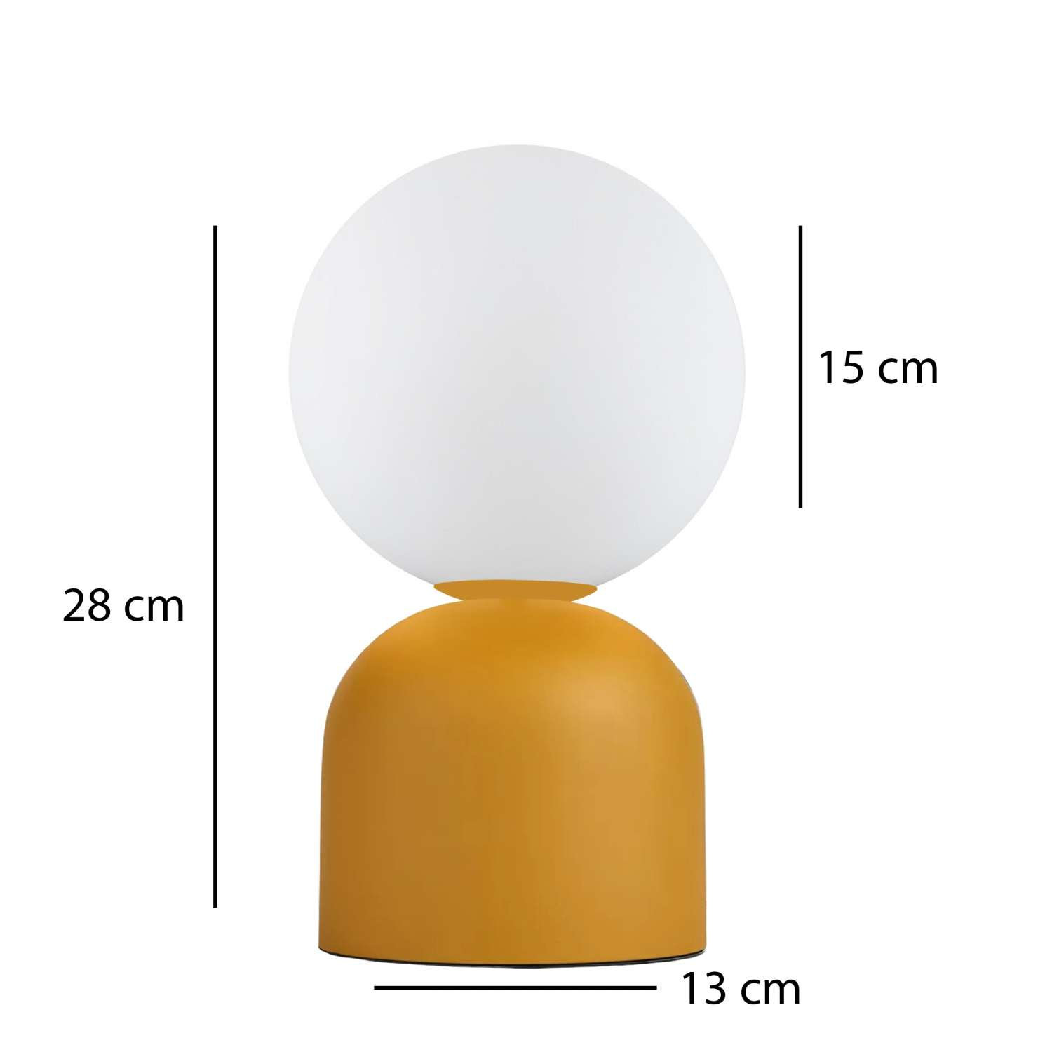 Opviq Luminara Gleam: Yellow Metal Table Lamp Delight | Opviq