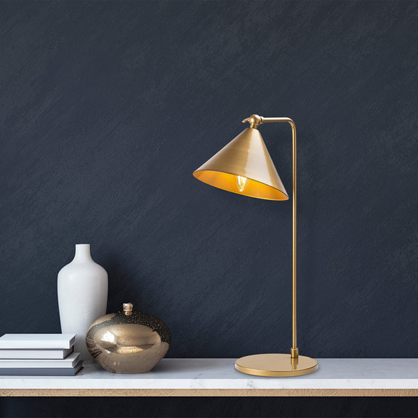 opviq Luminara Glint: Modern Copper Elegance Lamp | Opviq