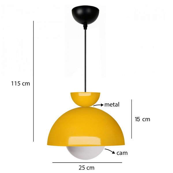 Opviq Luminara Glint: Yellow Elegance Chandelier | Opviq