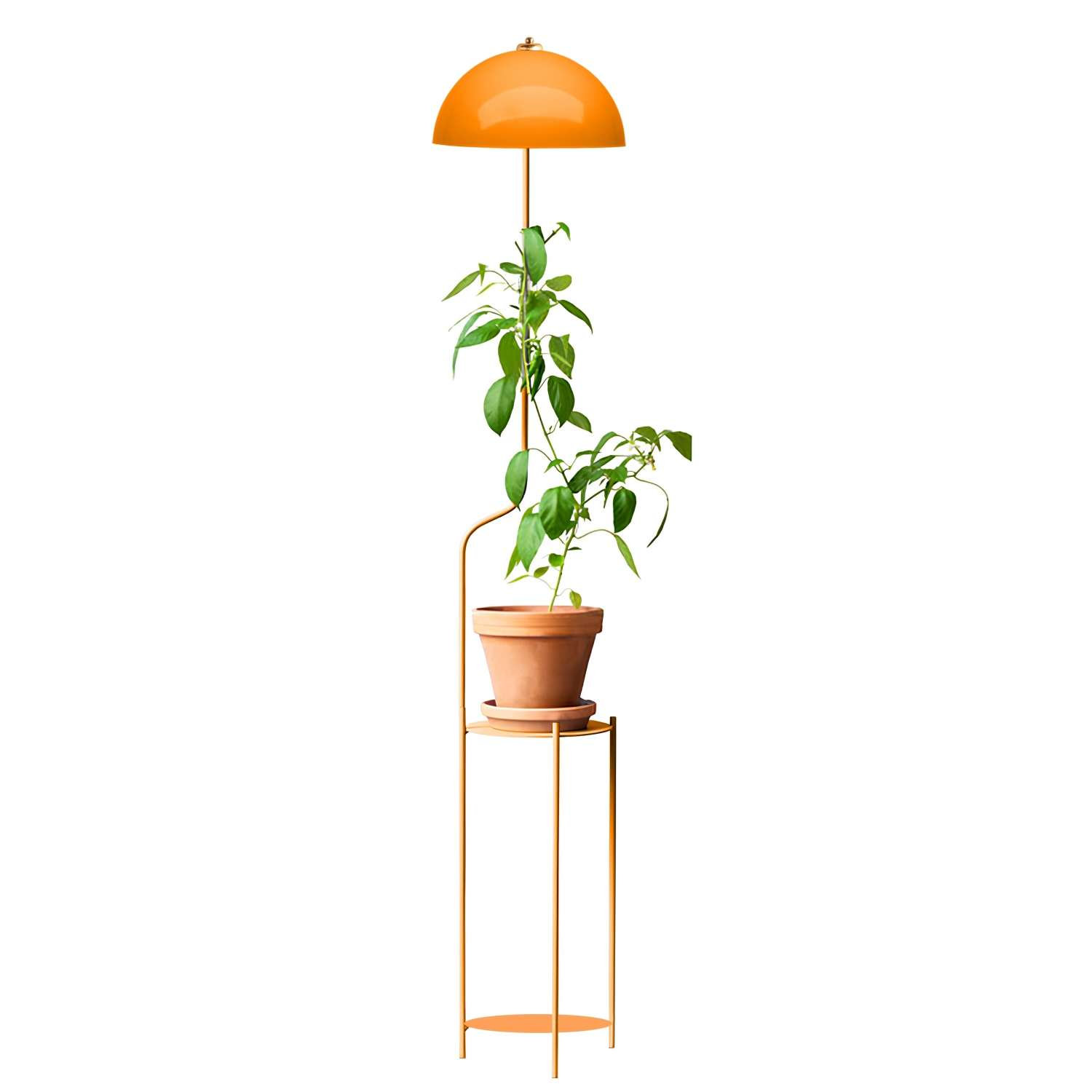 Opviq Luminara Glow: Radiant Orange Metal Floor Lamp | Opviq