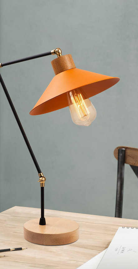 opviq Luminara GlowSphere: Modern Orange Elegance | Opviq