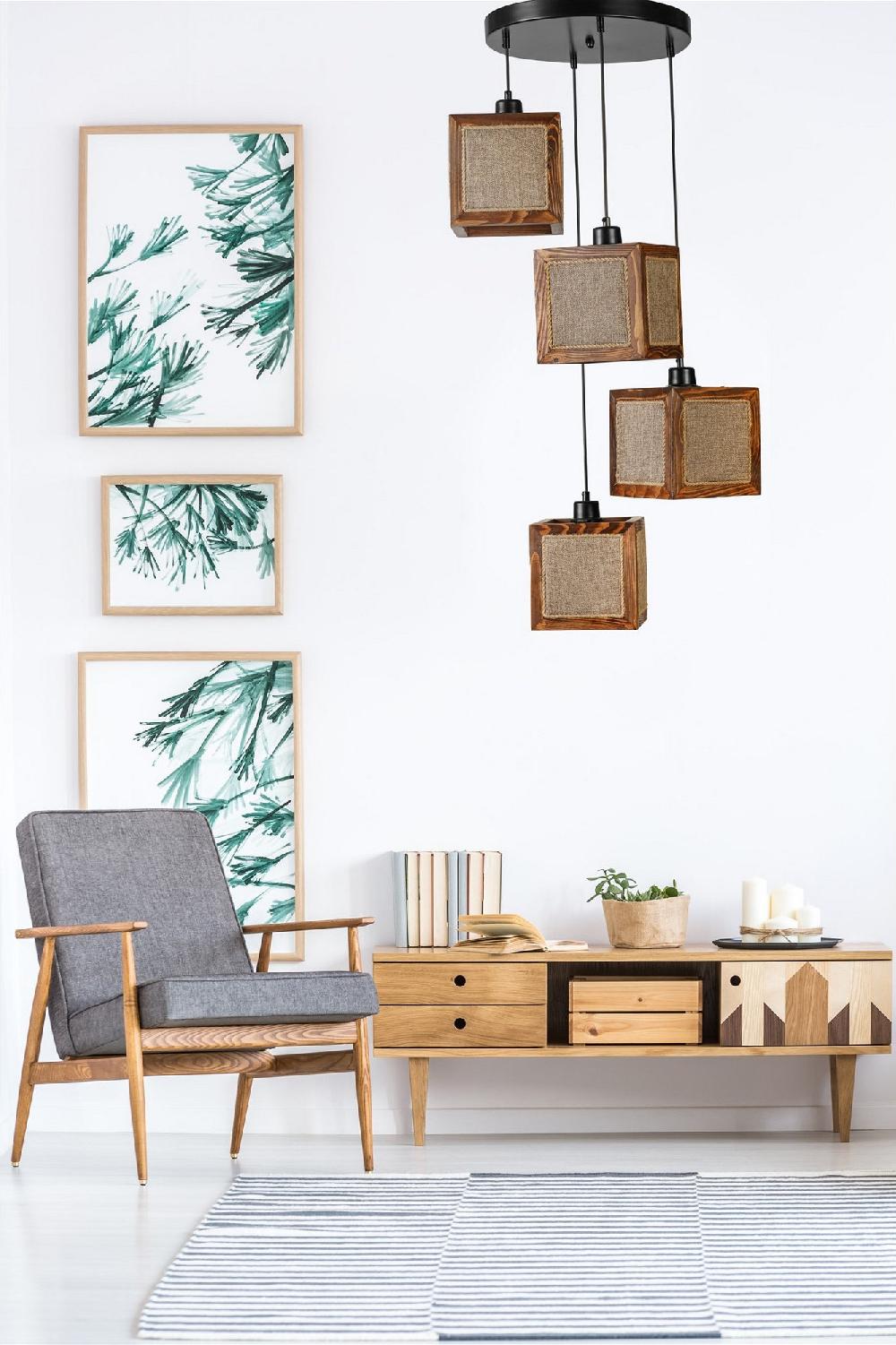 Opviq Luminara Haven: Rustic Elegance Chandelier | Opviq