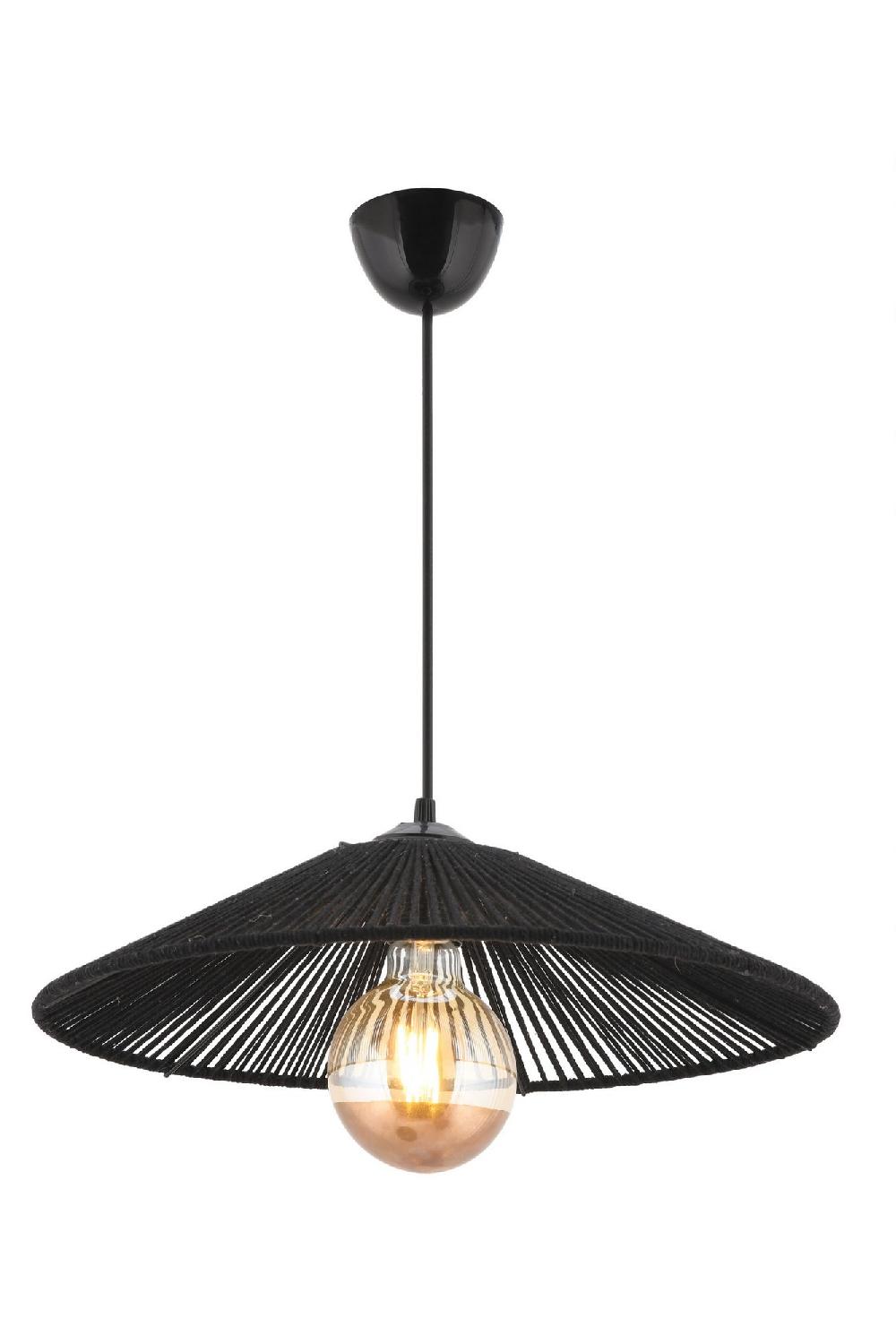 Opviq Luminara JuteGlow Chandelier 40x40 Cm Black Elegance | Opviq