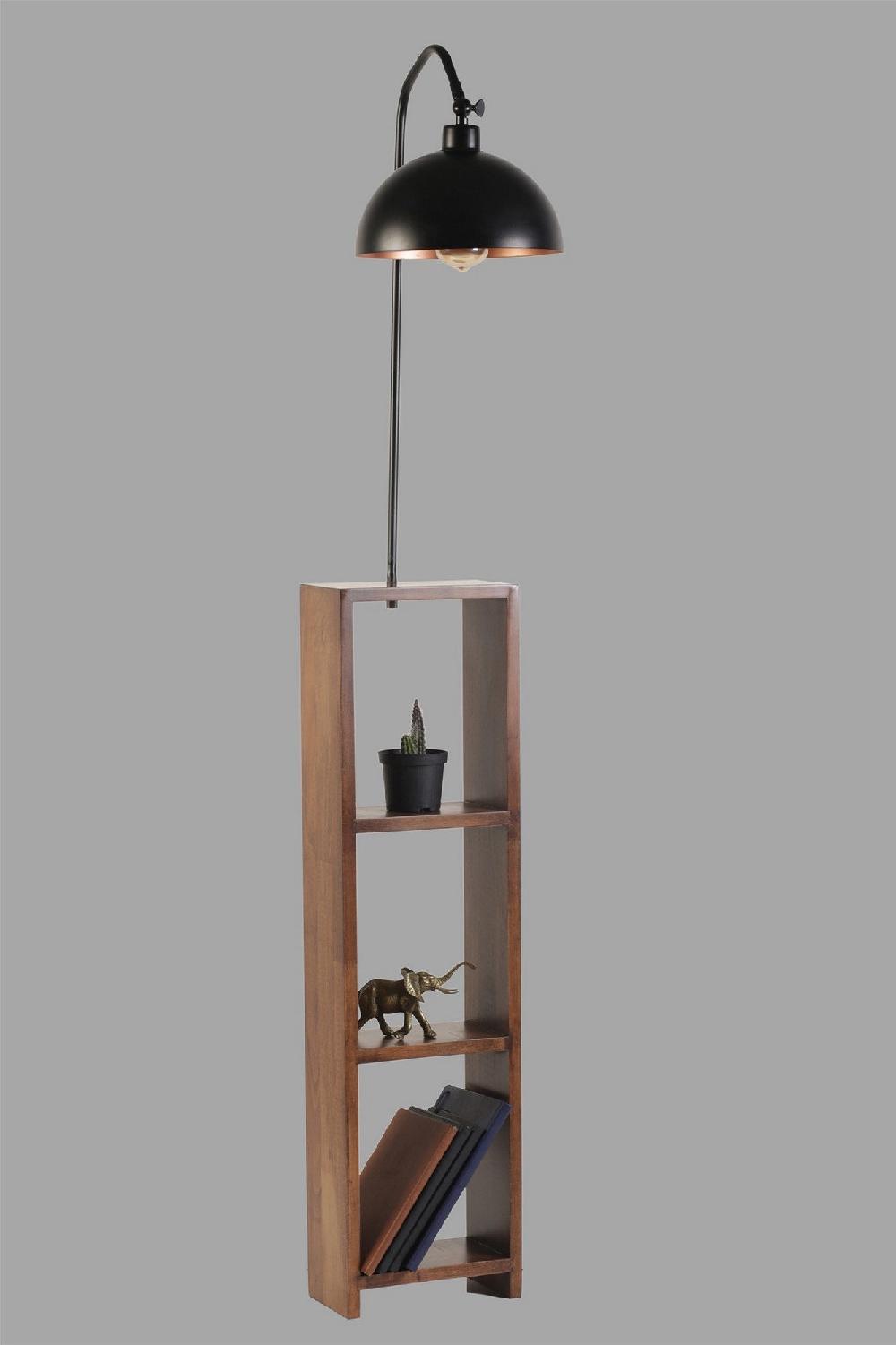 Opviq Luminara Luxe: The Beech & Metal Elegance Lamp | Opviq