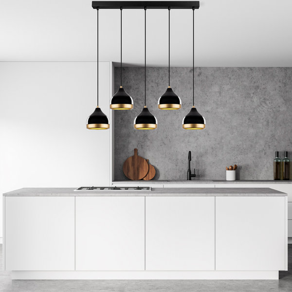 Opviq Luminara Noir: Adjustable Elegance Chandelier | Opviq