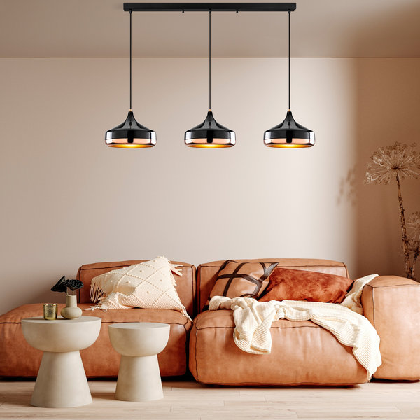 Opviq Luminara Noir: Elegant Black Metal Chandelier | Opviq