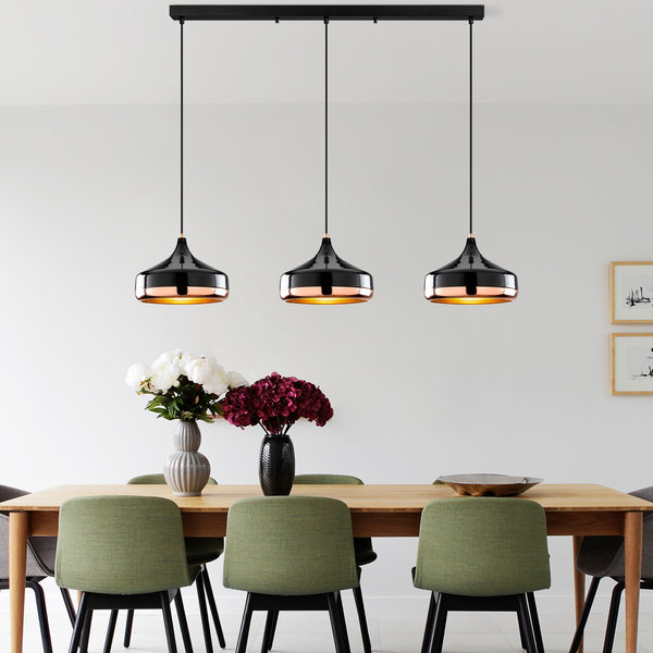 opviq Luminara Noir: Elegant Black Metal Chandelier | Opviq