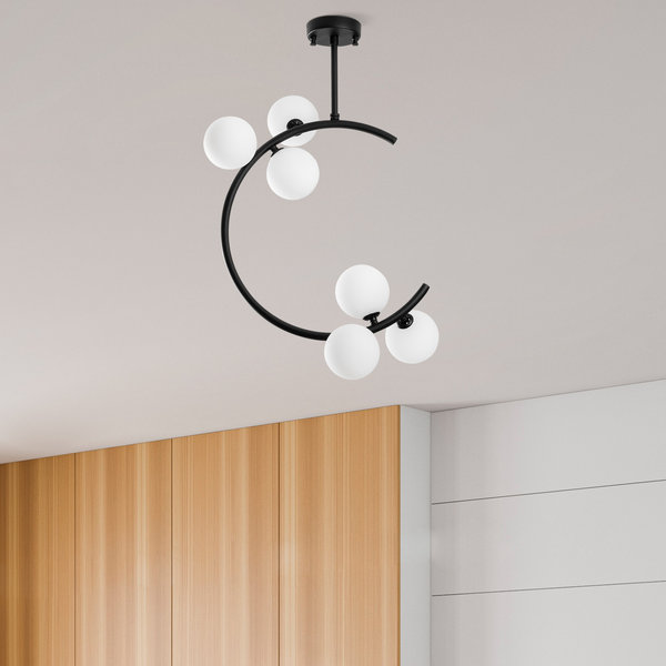 Opviq Luminara Noir: Elegant Metal Chandelier Essence | Opviq