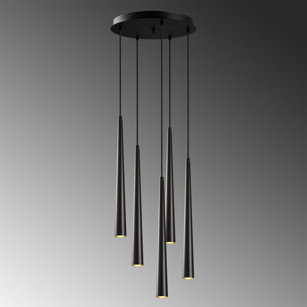 Opviq Luminara Noir: Industrial Elegance Chandelier | Opviq