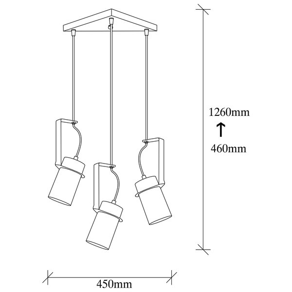 Opviq Luminara Noir - Industrial Elegance Chandelier | Opviq